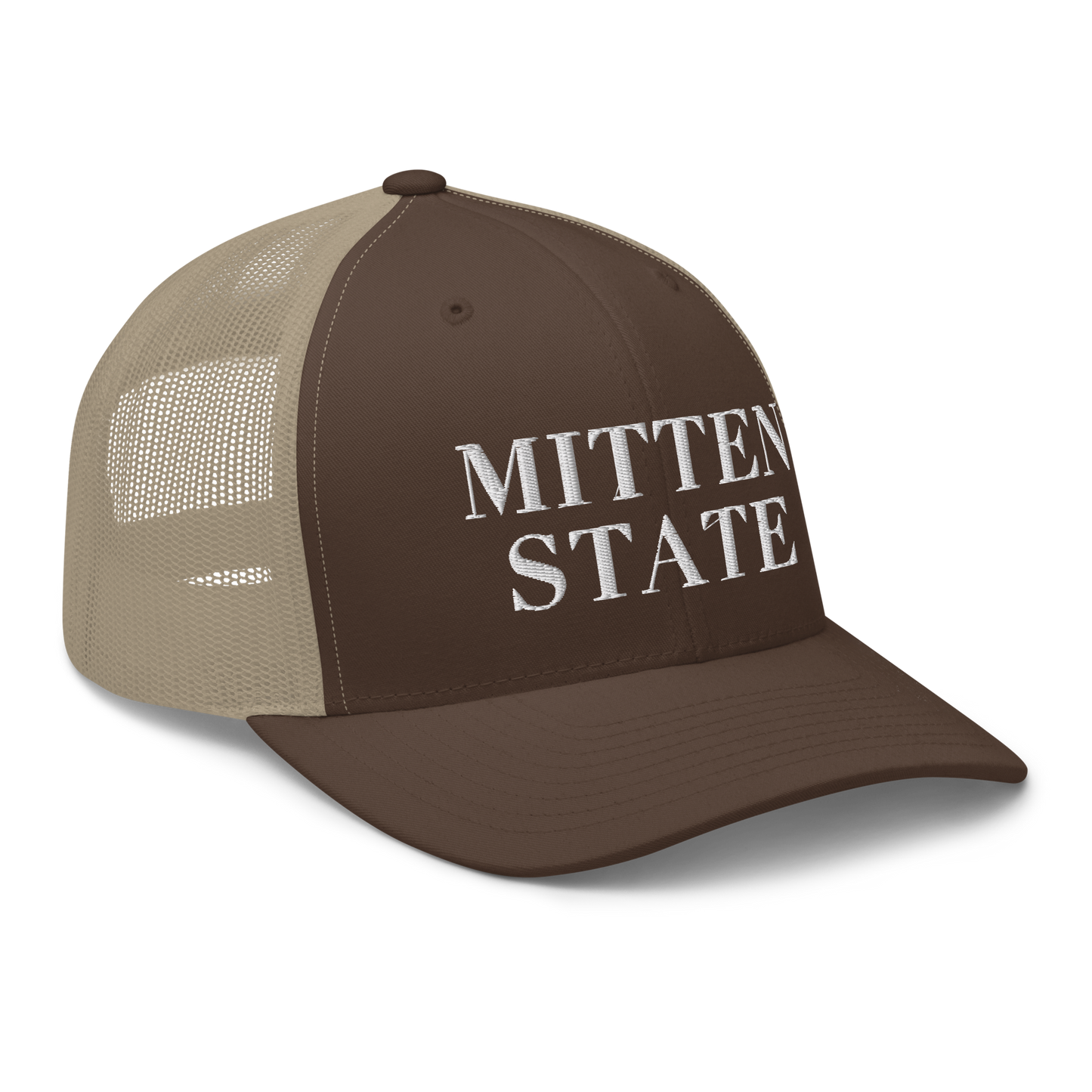 Michigan 'Mitten State' Trucker Hat (Didone Font)