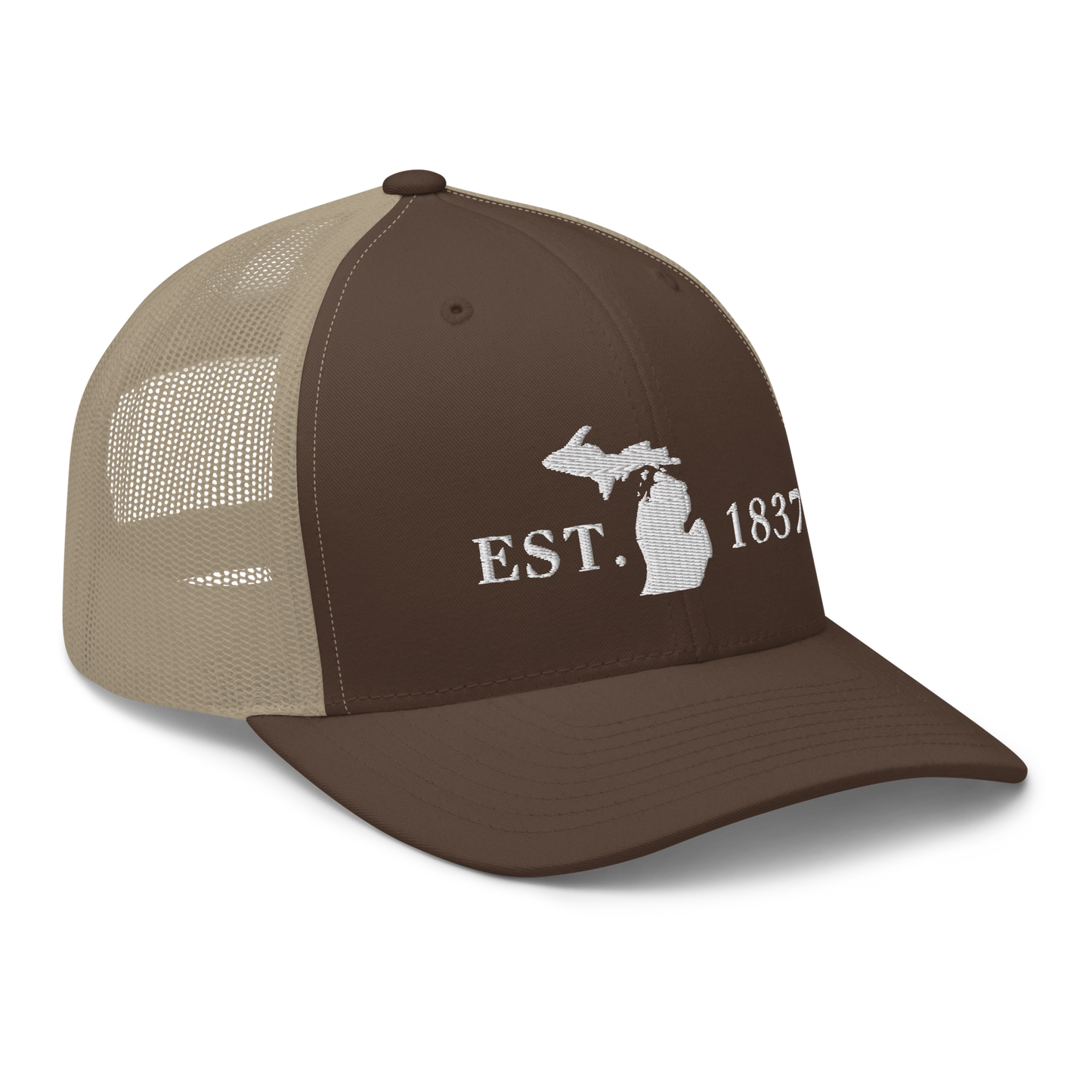 Michigan 'EST 1837' Trucker Hat (Didone Font)