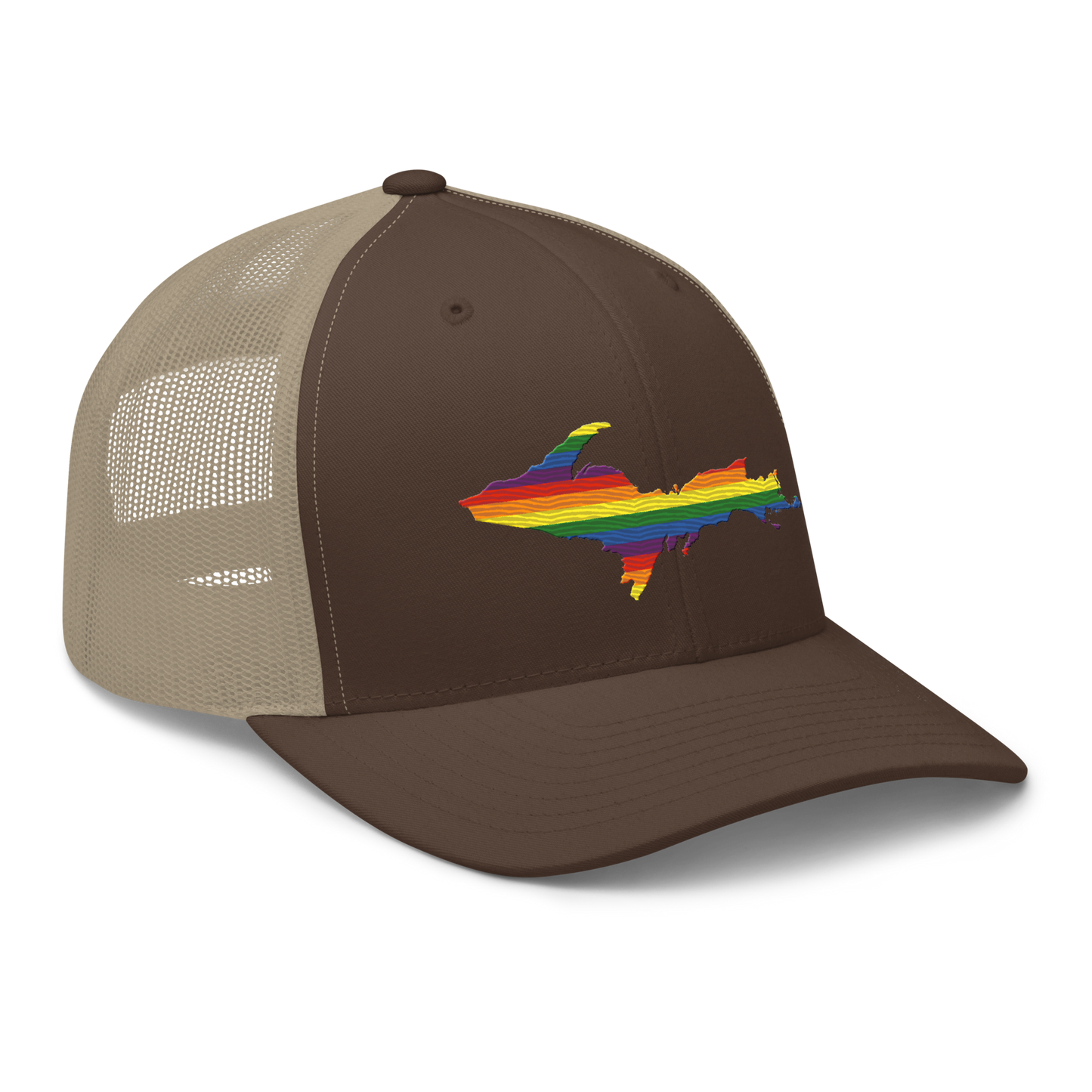 Michigan Upper Peninsula Trucker Hat (Pride Edition)