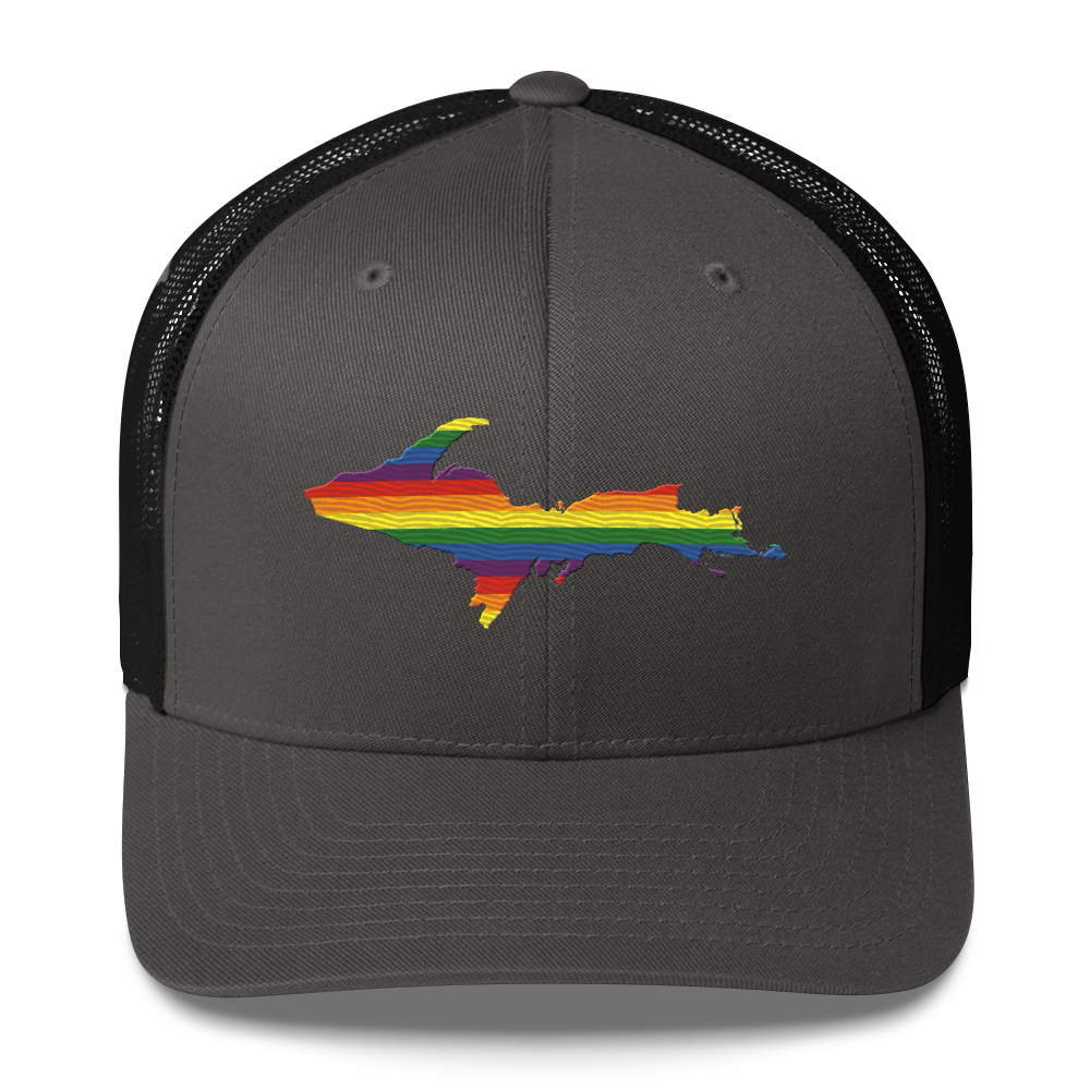 Michigan Upper Peninsula Trucker Hat (Pride Edition)