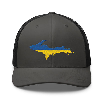 Michigan Upper Peninsula Trucker Hat (Ukraine Edition)