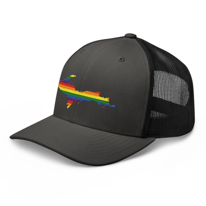 Michigan Upper Peninsula Trucker Hat (Pride Edition)