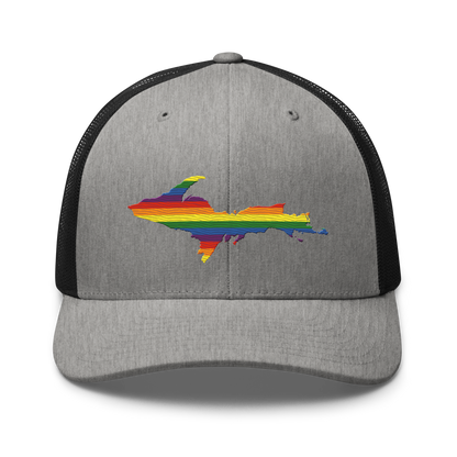 Michigan Upper Peninsula Trucker Hat (Pride Edition)