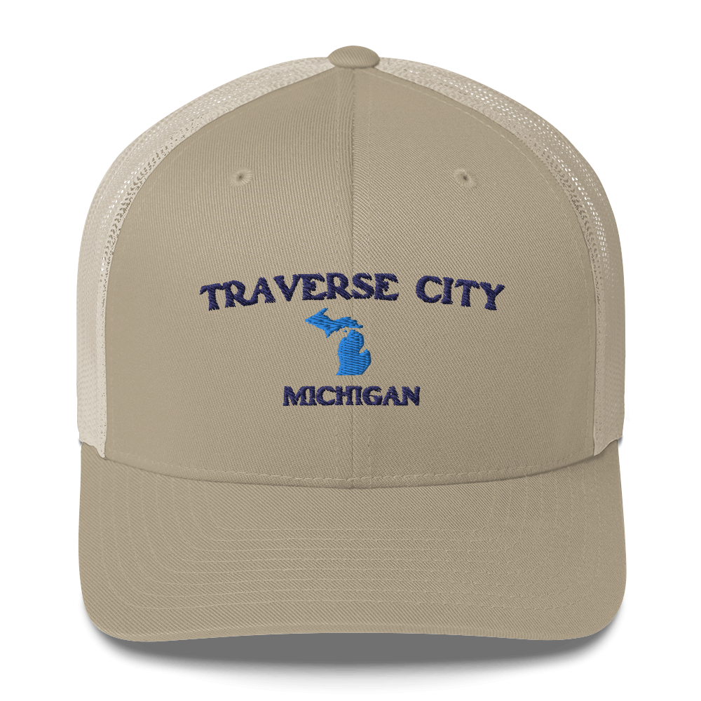 'Traverse City Michigan' Trucker Hat (w/ Michigan Outline)