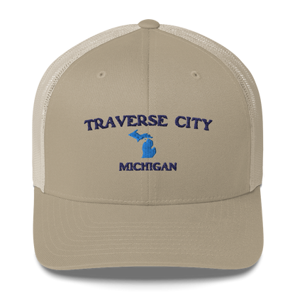 'Traverse City Michigan' Trucker Hat (w/ Michigan Outline)