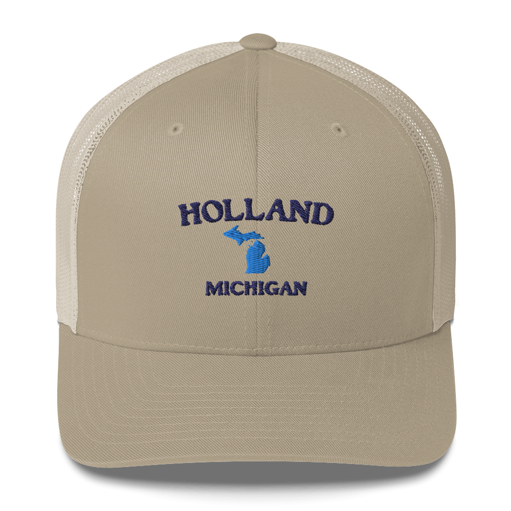 'Holland Michigan' Trucker Hat (w/ Michigan Outline)