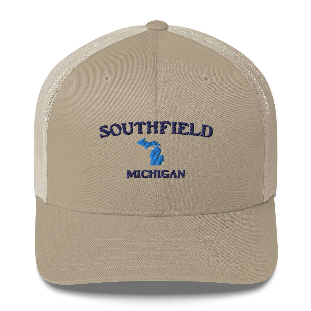 'Southfield Michigan' Trucker Hat (w/ Michigan Outline)