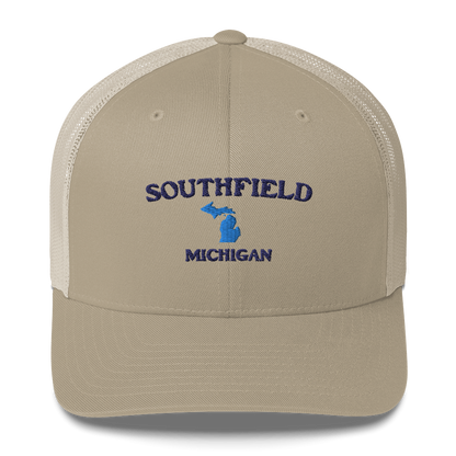 'Southfield Michigan' Trucker Hat (w/ Michigan Outline)