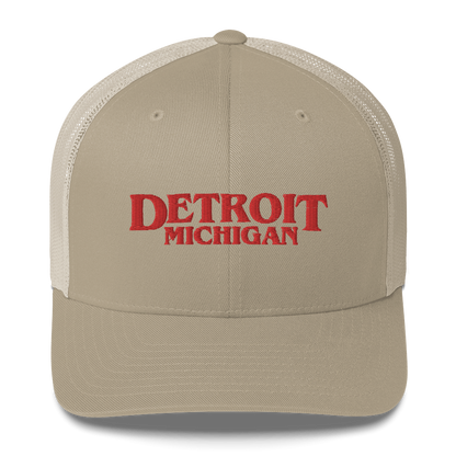 'Detroit Michigan' Trucker Hat (1980s Drama Parody)