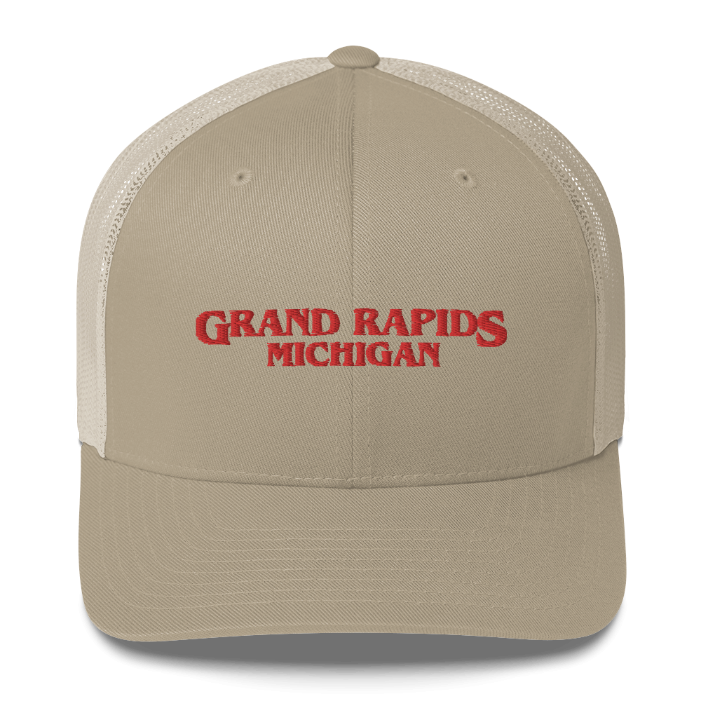 'Grand Rapids Michigan' Trucker Hat (1980s Drama Parody)