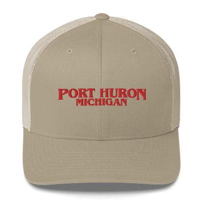 'Port Huron Michigan' Trucker Hat (1980s Drama Parody)