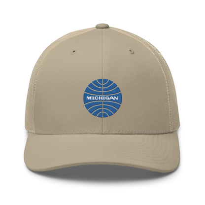 'Michigan' Trucker Hat (Retro Airline Parody)