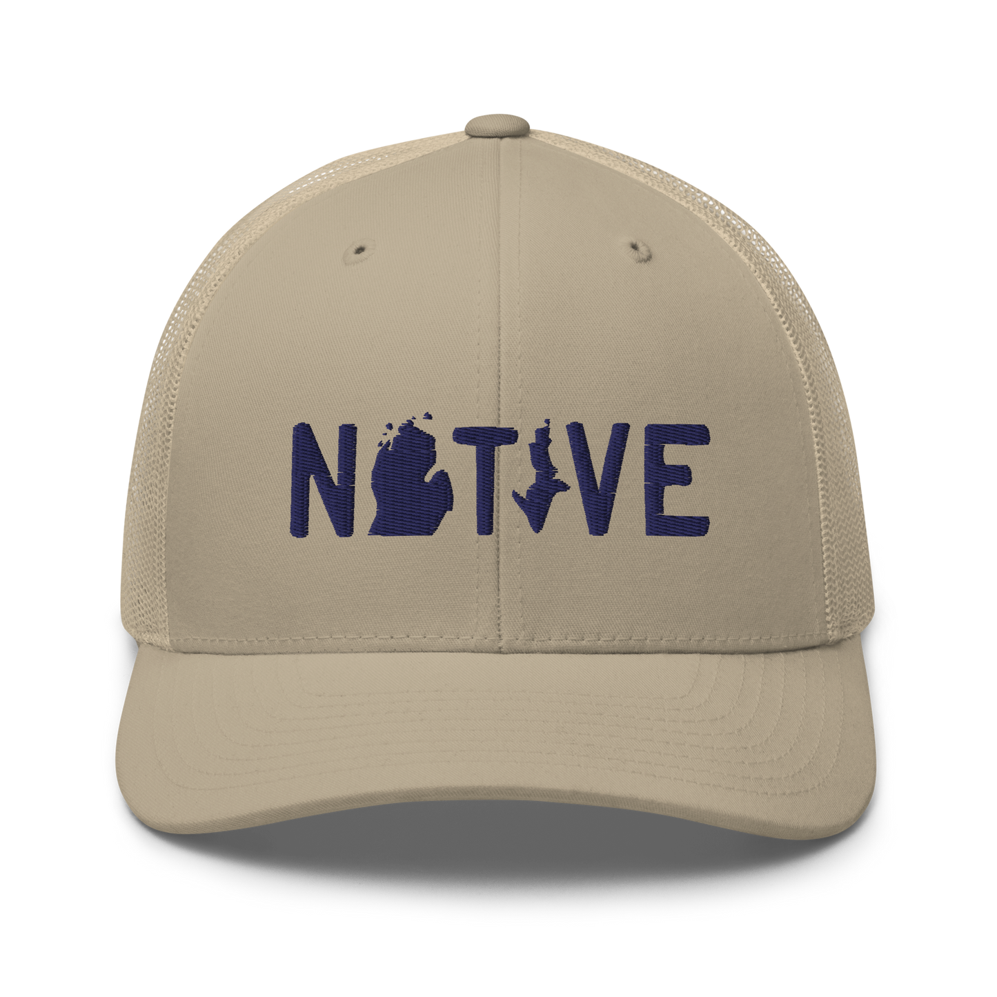 Michigan 'Native' Trucker Hat (Licence Plate Font)