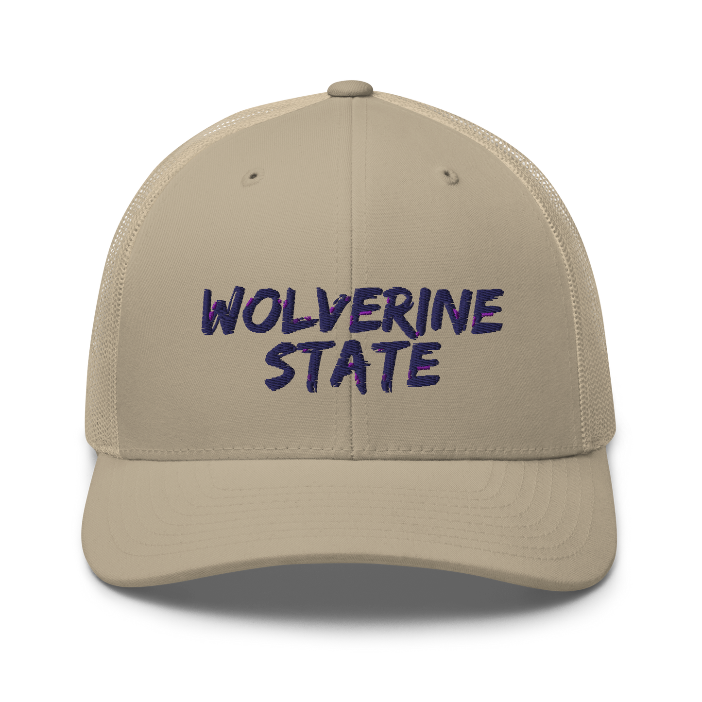 Michigan 'Wolverine State' Trucker Hat (Angry Brush Font)