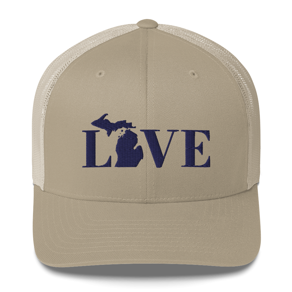 Michigan 'Love' Trucker Hat (Didone Font)