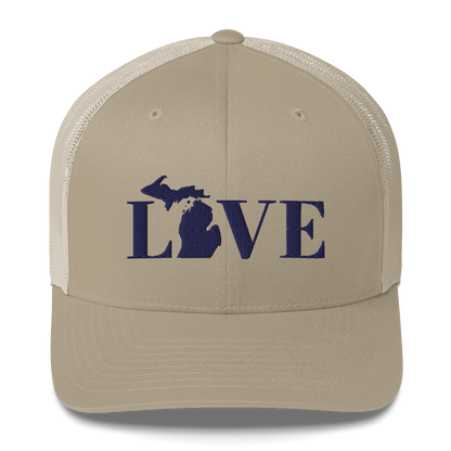 Michigan 'Love' Trucker Hat (Didone Font)