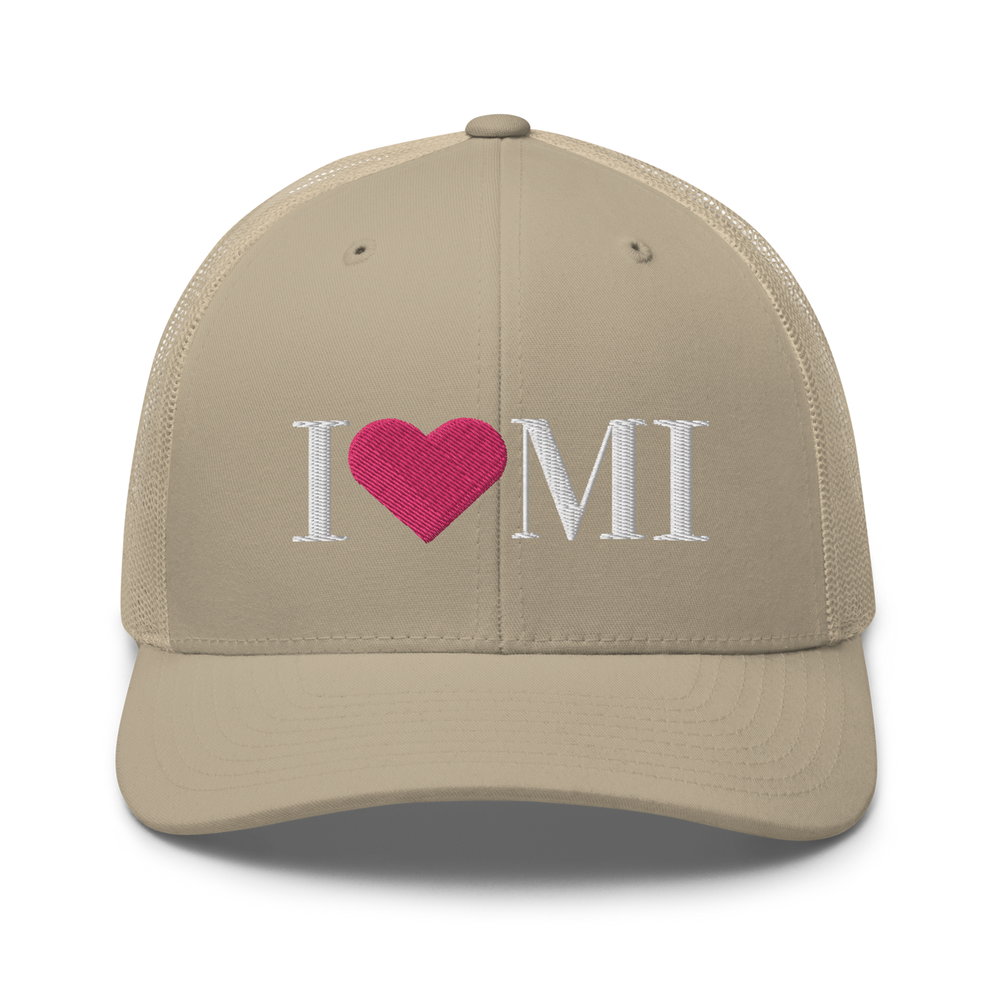 Michigan 'I ❤️ MI' Trucker Hat (Didone Font)