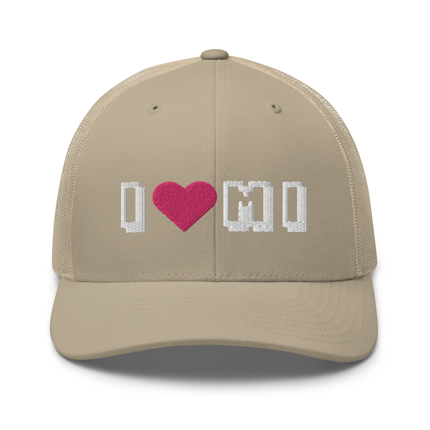 Michigan 'I ❤️ MI' Trucker Hat (Arcade Font)