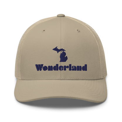 Michigan 'Wonderland' Trucker Hat (Art Deco Font)