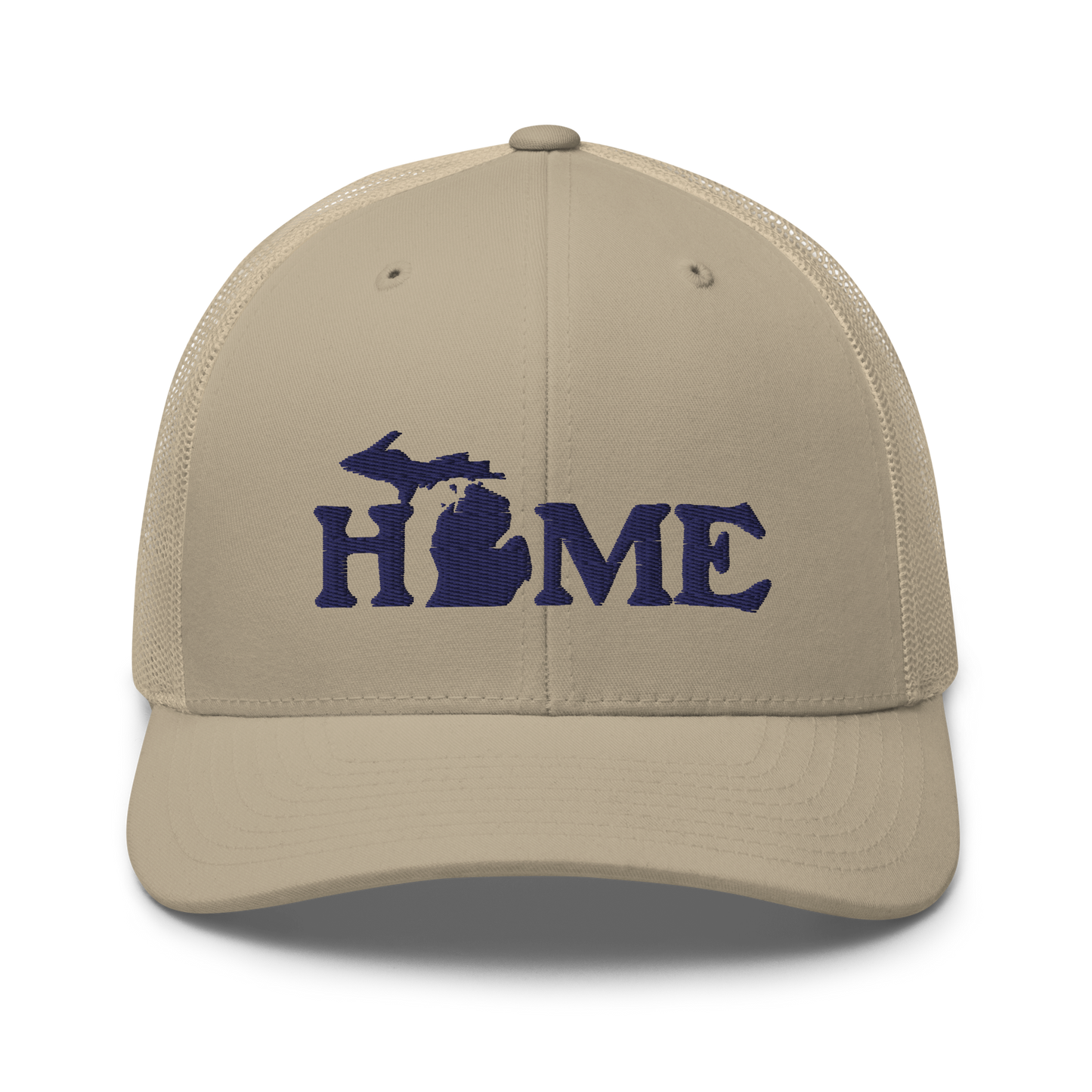 Michigan 'Home' Trucker Hat (Woodcut Font)