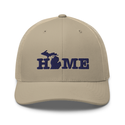 Michigan 'Home' Trucker Hat (Typewriter Font)