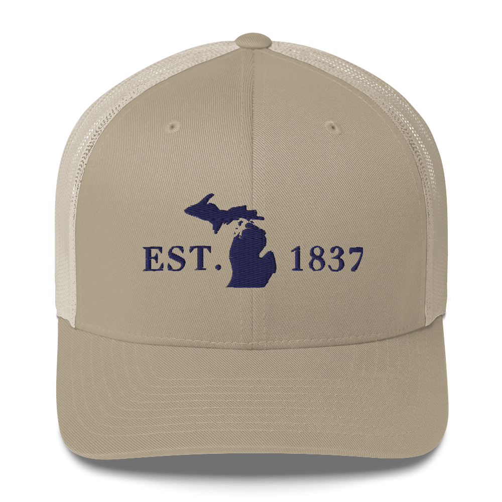 Michigan 'EST 1837' Trucker Hat (Didone Font)