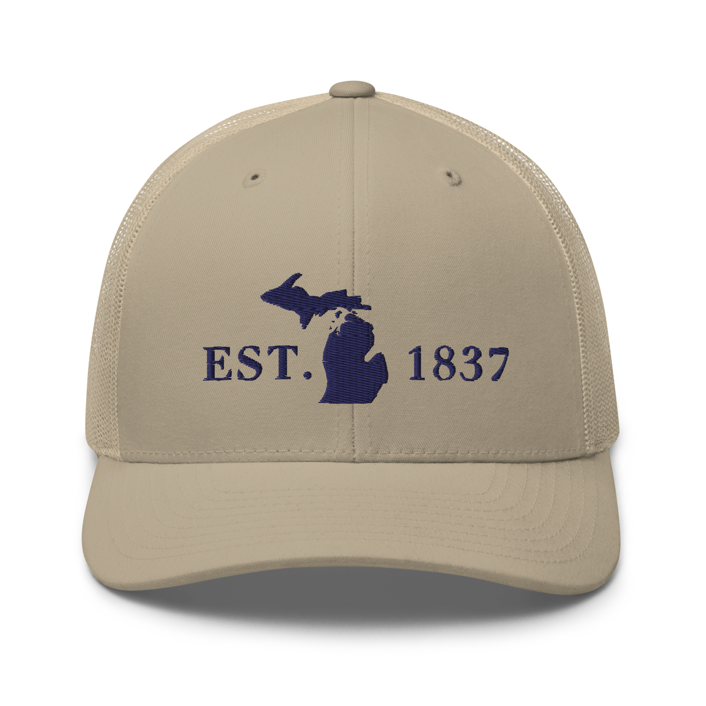 Michigan 'EST 1837' Trucker Hat (Didone Font)