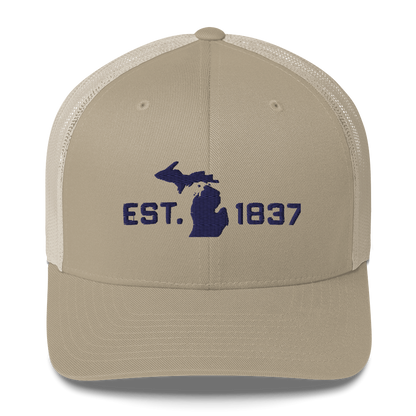 Michigan 'EST 1837' Trucker Hat (Athletic Font)