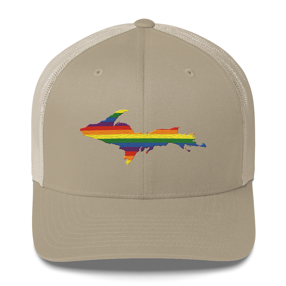 Michigan Upper Peninsula Trucker Hat (Pride Edition)