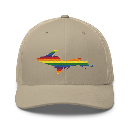 Michigan Upper Peninsula Trucker Hat (Pride Edition)