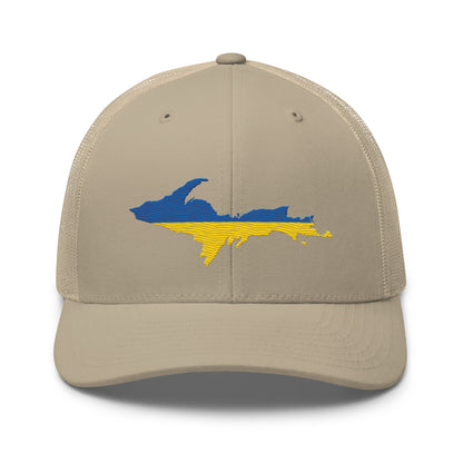 Michigan Upper Peninsula Trucker Hat (Ukraine Edition)