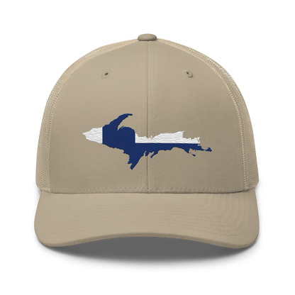 Michigan Upper Peninsula Trucker Hat (w/ UP Finland Outline