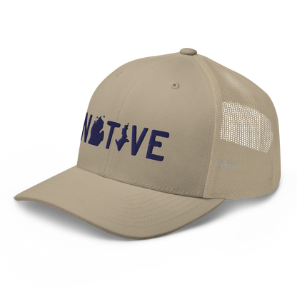 Michigan 'Native' Trucker Hat (Licence Plate Font)