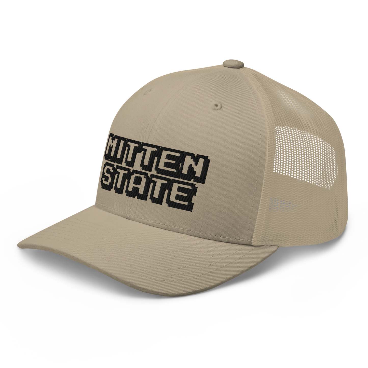 Michigan 'Mitten State' Trucker Hat (Arcade Font)