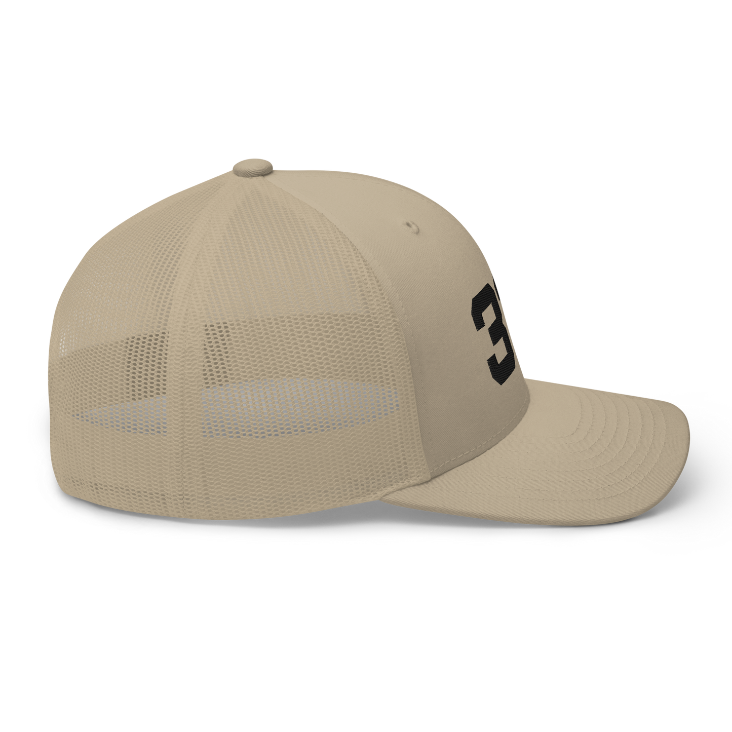 Detroit '313' Trucker Hat | White/Black Embroidery