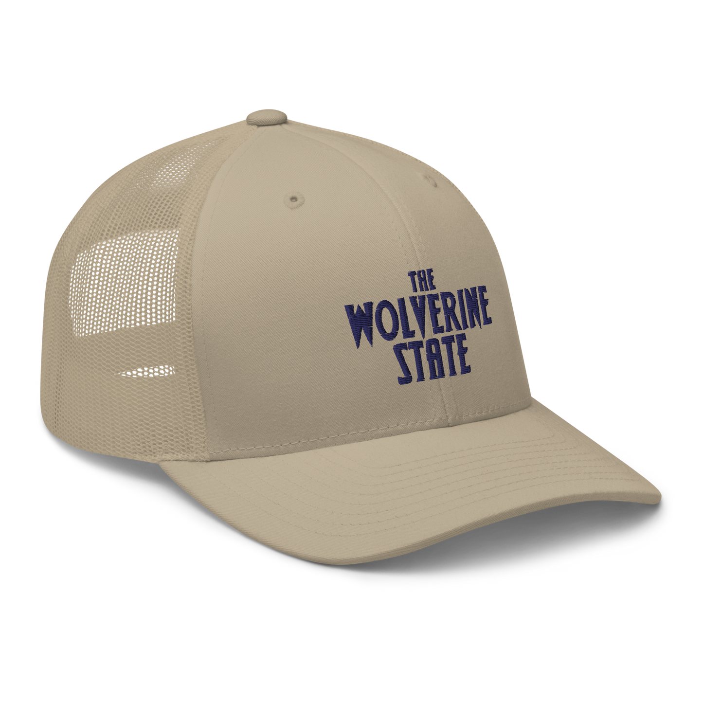 Michigan 'The Wolverine State' Trucker Hat (Vicious Mustelid Font)