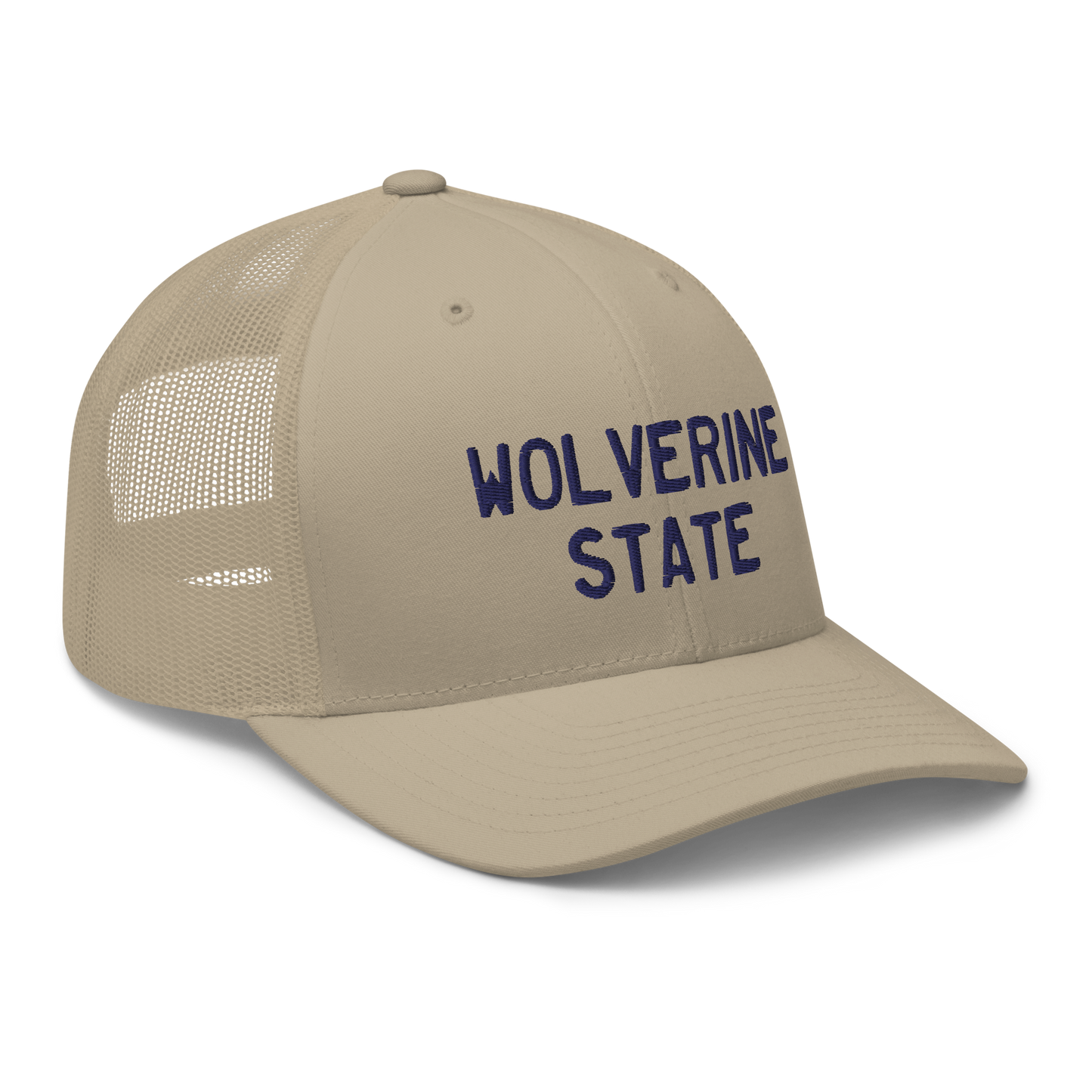 Michigan 'Wolverine State' Trucker Hat (Licence Plate Font)