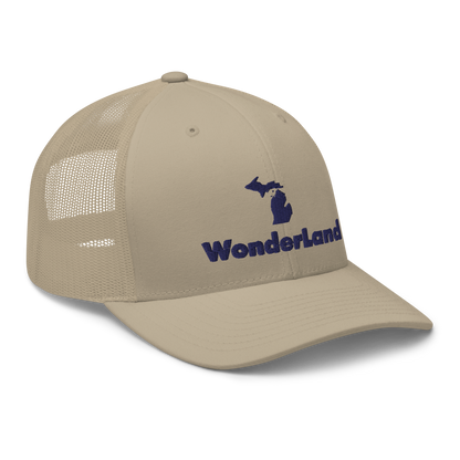 Michigan 'Wonderland' Trucker Hat (Geometric Sans Font)