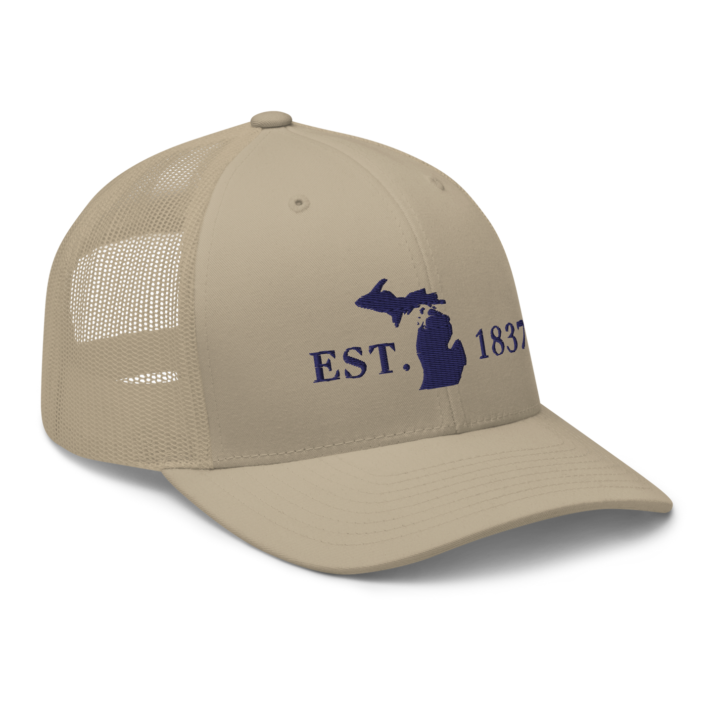 Michigan 'EST 1837' Trucker Hat (Didone Font)