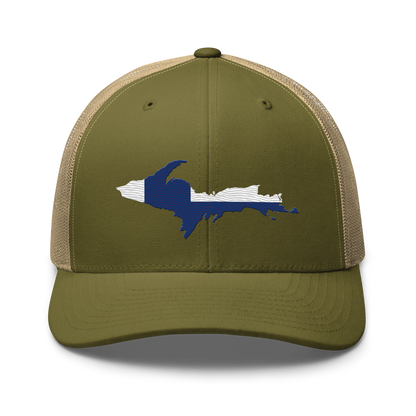 Michigan Upper Peninsula Trucker Hat (w/ UP Finland Outline