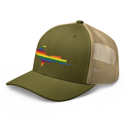 Michigan Upper Peninsula Trucker Hat (Pride Edition)