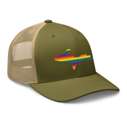 Michigan Upper Peninsula Trucker Hat (Pride Edition)