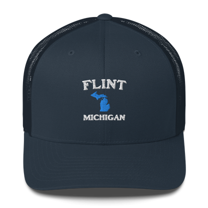 'Flint Michigan' Trucker Hat (w/ Michigan Outline)