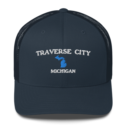 'Traverse City Michigan' Trucker Hat (w/ Michigan Outline)