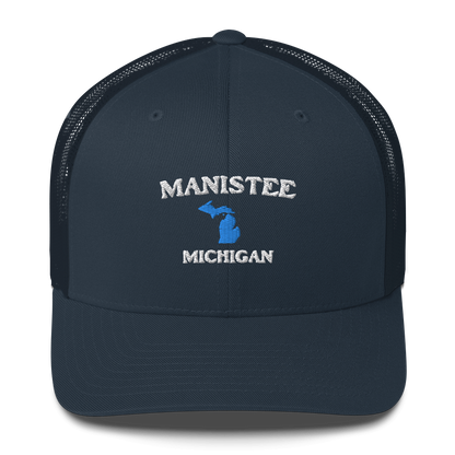 'Manistee Michigan' Trucker Hat (w/ Michigan Outline)