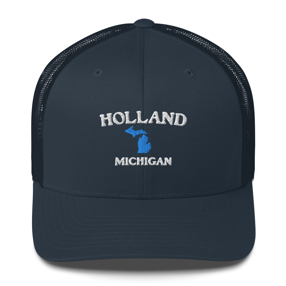 'Holland Michigan' Trucker Hat (w/ Michigan Outline)