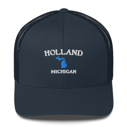 'Holland Michigan' Trucker Hat (w/ Michigan Outline)