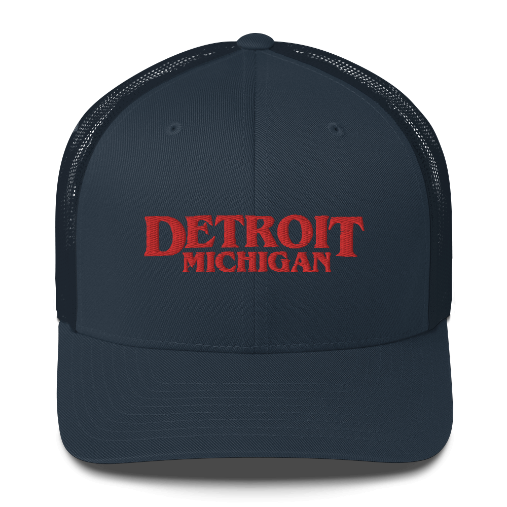 'Detroit Michigan' Trucker Hat (1980s Drama Parody)