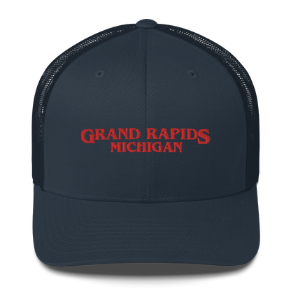 'Grand Rapids Michigan' Trucker Hat (1980s Drama Parody)