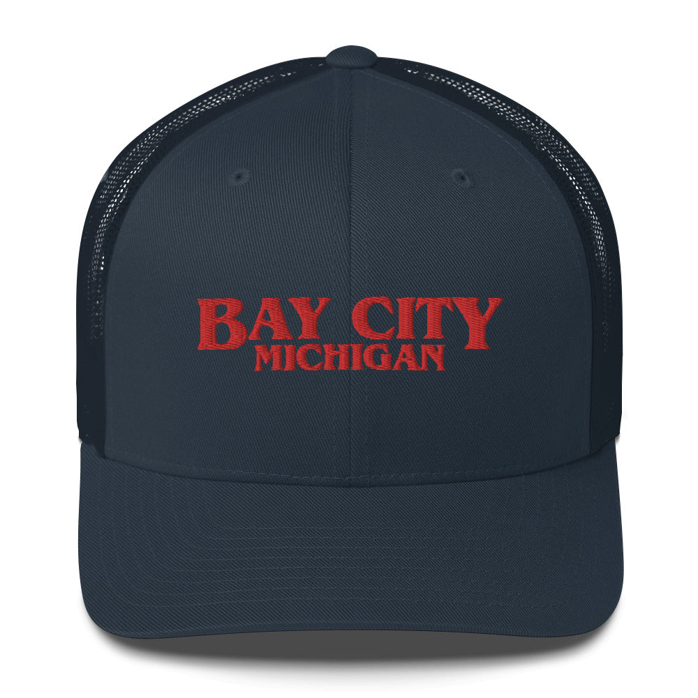 'Bay City Michigan' Trucker Hat (1980s Drama Parody)